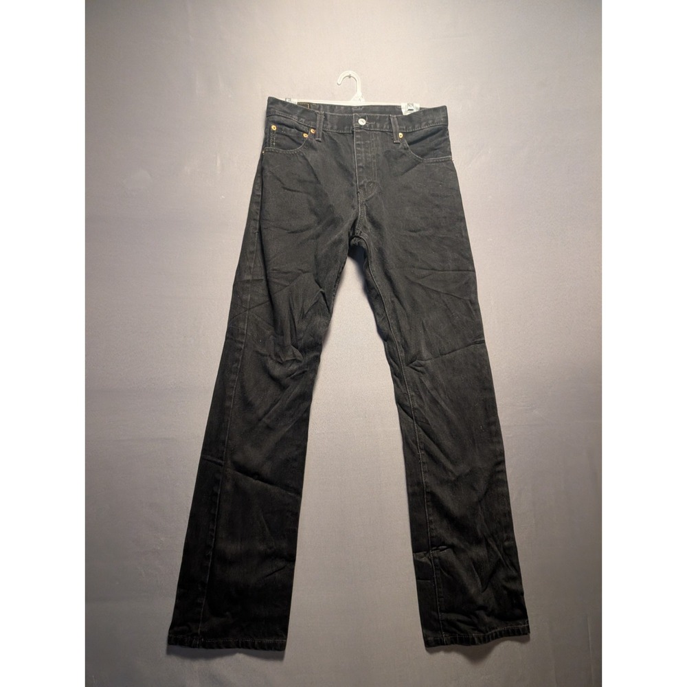Levi's 517 Jeans Mens 30x32 Black Denim Straight Leg Dark Wash Outdoor Travel